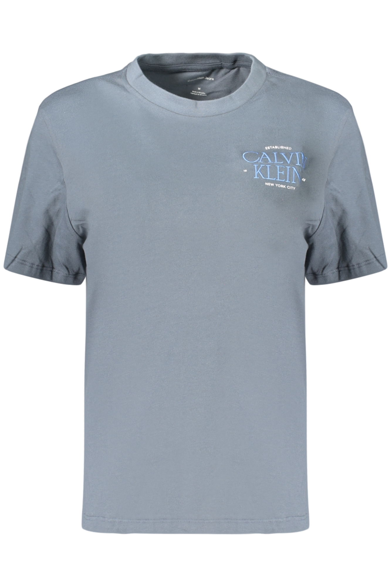 CALVIN KLEIN DAMEN-T-SHIRT MIT KURZEN ÄRMELN, GRAU