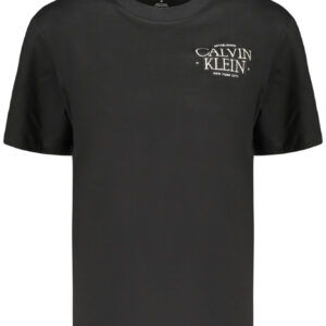 CALVIN KLEIN DAMEN-T-SHIRT MIT KURZEN ÄRMELN, SCHWARZ