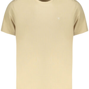 CALVIN KLEIN HERREN-T-SHIRT MIT KURZEN ÄRMELN, BEIGE