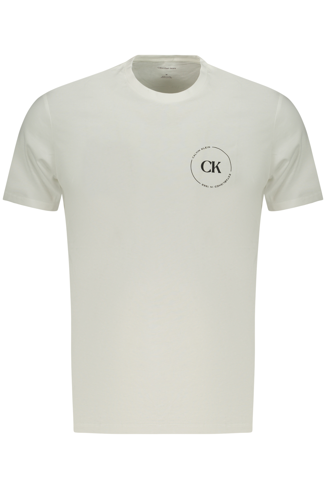 CALVIN KLEIN HERREN-T-SHIRT MIT KURZEN ÄRMELN, WEISS