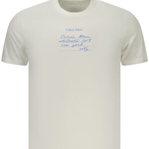 CALVIN KLEIN HERREN-T-SHIRT MIT KURZEN ÄRMELN, WEISS