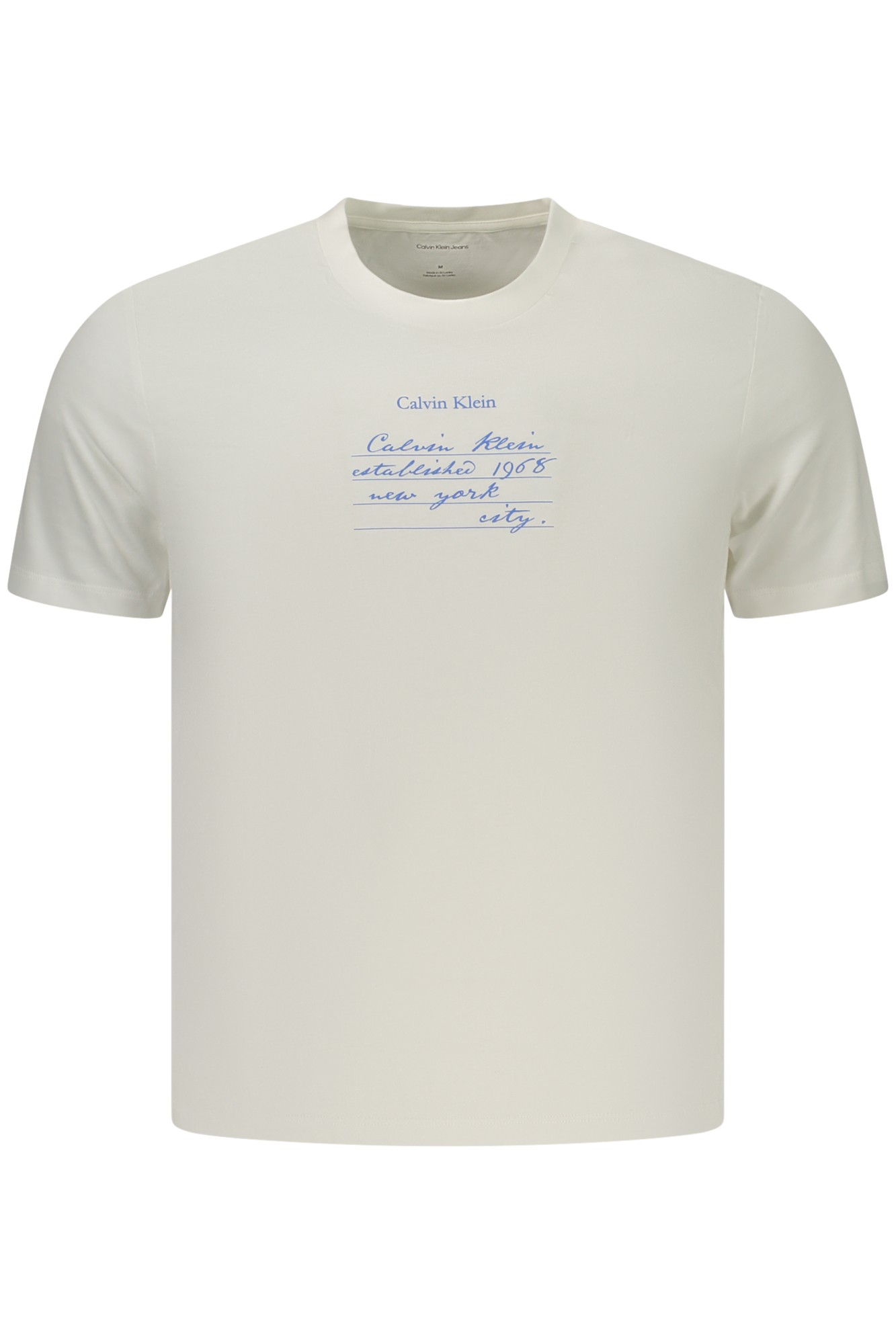CALVIN KLEIN HERREN-T-SHIRT MIT KURZEN ÄRMELN, WEISS