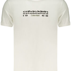 CALVIN KLEIN HERREN-T-SHIRT MIT KURZEN ÄRMELN, WEISS
