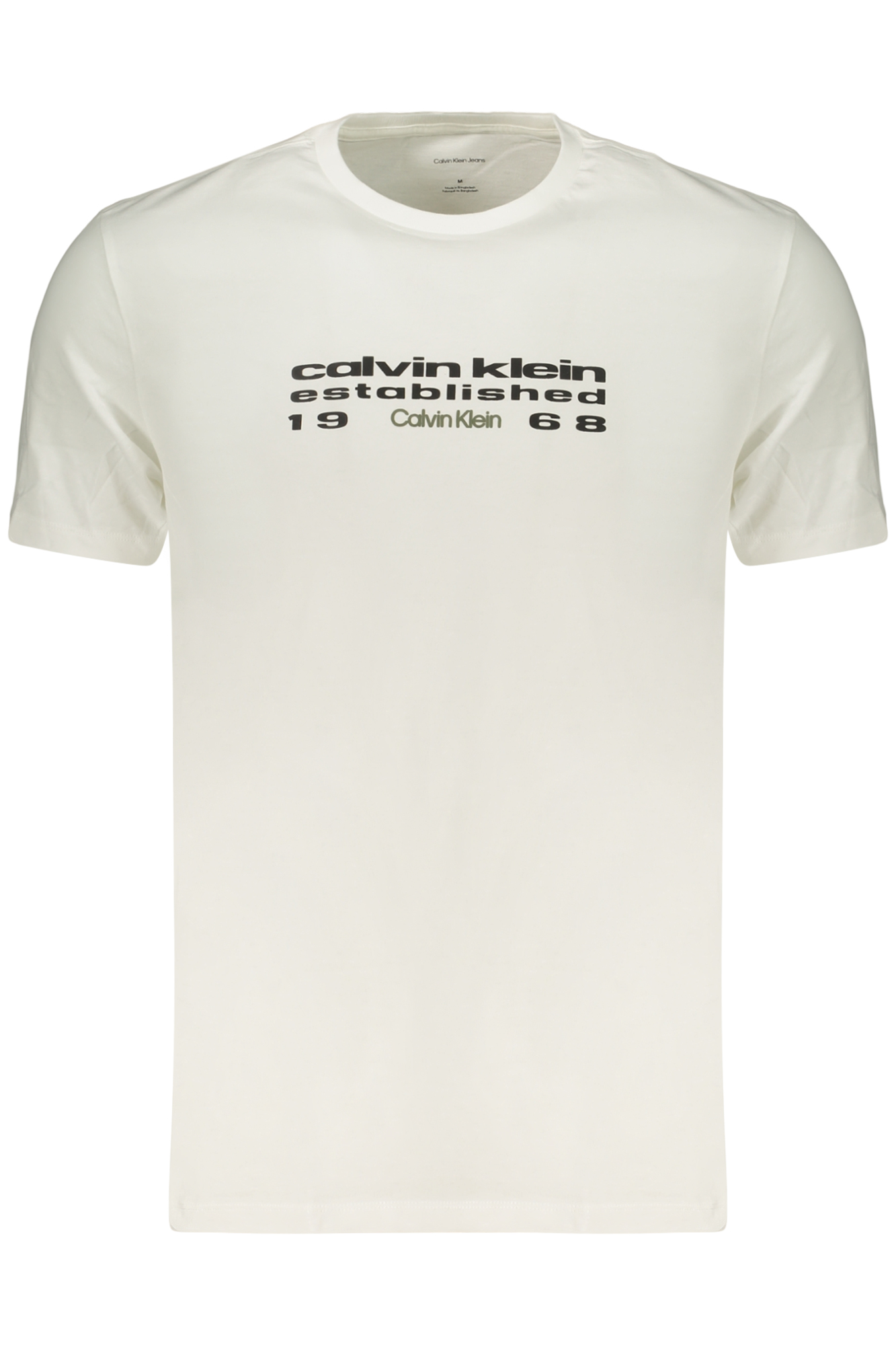 CALVIN KLEIN HERREN-T-SHIRT MIT KURZEN ÄRMELN, WEISS