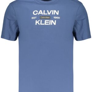 CALVIN KLEIN HERREN-T-SHIRT MIT KURZEN ÄRMELN, BLAU