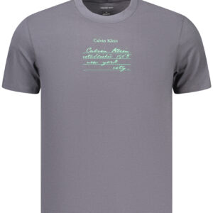 CALVIN KLEIN HERREN-T-SHIRT MIT KURZEN ÄRMELN, GRAU