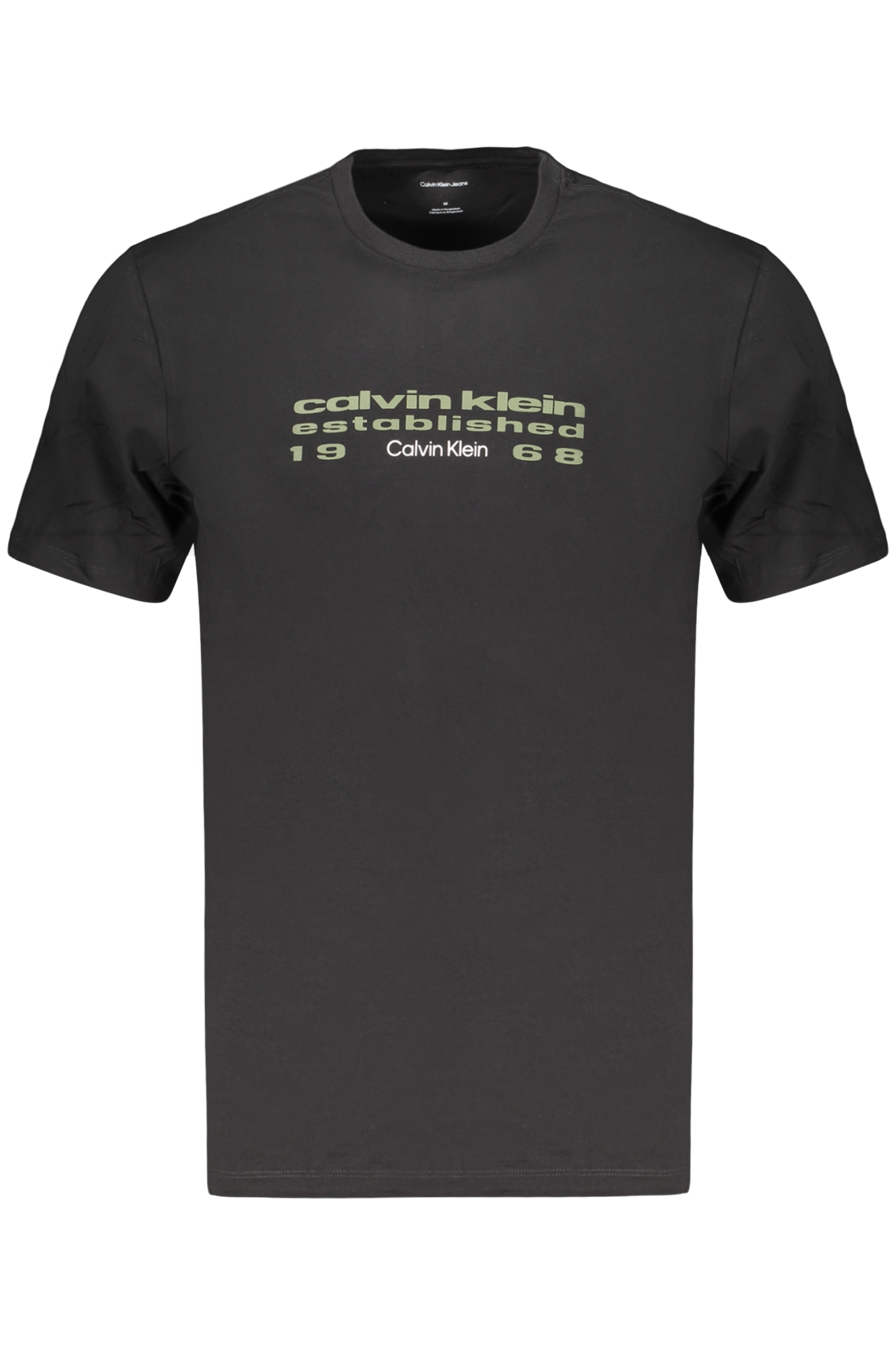 CALVIN KLEIN HERREN-T-SHIRT MIT KURZEN ÄRMELN, SCHWARZ