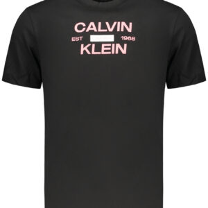 CALVIN KLEIN HERREN-T-SHIRT MIT KURZEN ÄRMELN, SCHWARZ