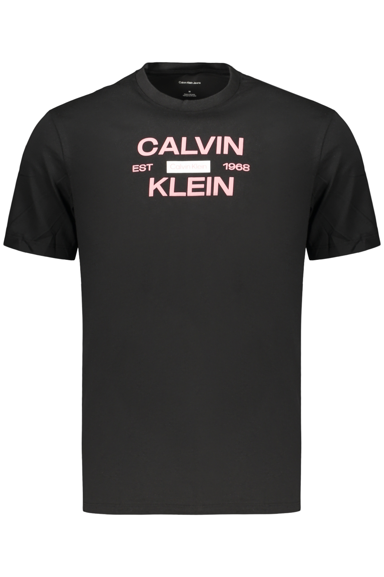 CALVIN KLEIN HERREN-T-SHIRT MIT KURZEN ÄRMELN, SCHWARZ