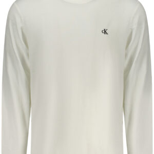 CALVIN KLEIN HERREN LANGARM-T-SHIRT WEISS
