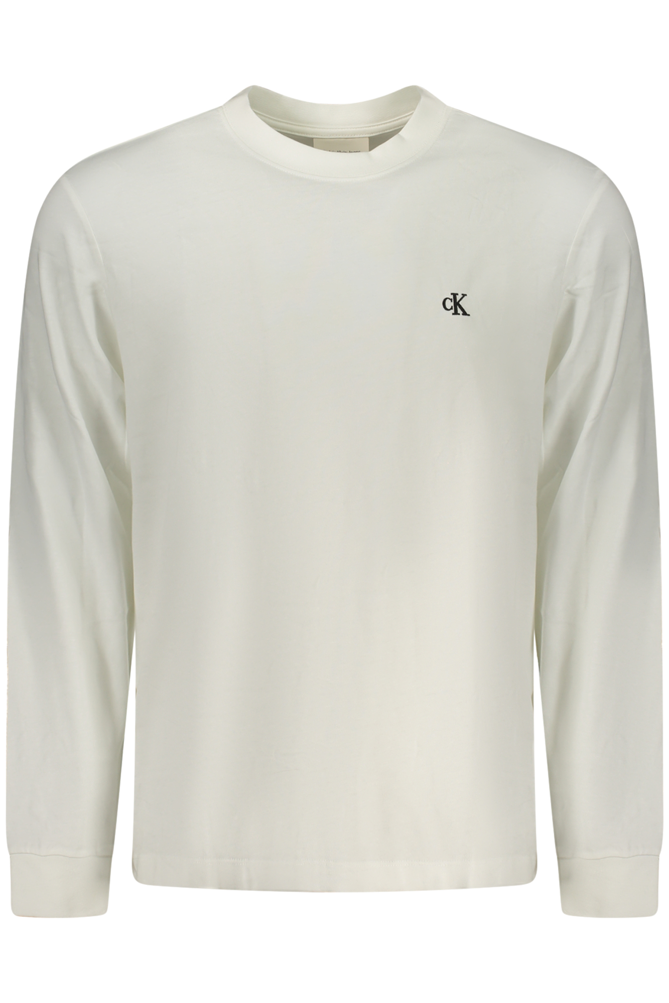 CALVIN KLEIN HERREN LANGARM-T-SHIRT WEISS