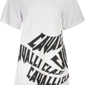 CAVALLI CLASS KURZES KLEID DAMEN WEISS