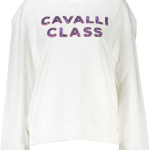 CAVALLI CLASS SWEATSHIRT OHNE REISSVERSCHLUSS DAMEN WEISS