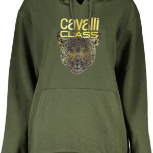 CAVALLI CLASS DAMEN-SWEATSHIRT MIT REISSVERSCHLUSS GRÜN
