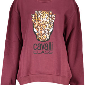 CAVALLI CLASS DAMEN-SWEATSHIRT OHNE REISSVERSCHLUSS LILA