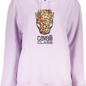 CAVALLI CLASS DAMEN-SWEATSHIRT OHNE REISSVERSCHLUSS LILA