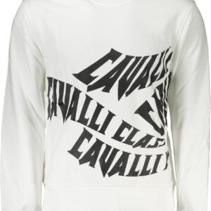 CAVALLI CLASS SWEATSHIRT OHNE REISSVERSCHLUSS HERREN WEISS