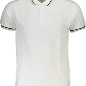 CAVALLI CLASS POLO KURZARM HERREN WEISS
