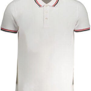 Weißes, kurzärmliges Herren-Poloshirt der Cavalli-Klasse