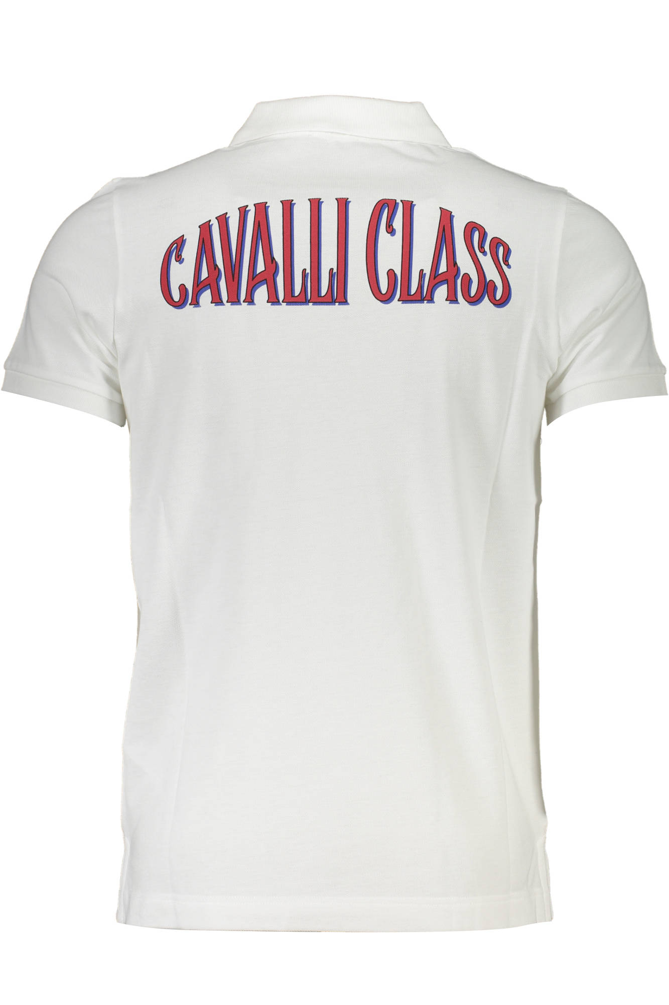 CAVALLI CLASS POLO KURZARM HERREN WEISS – Bild 3