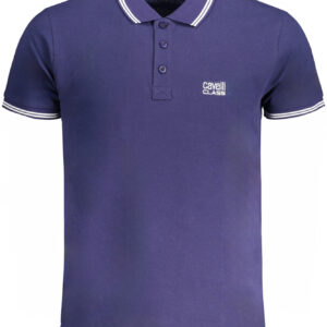 CAVALLI CLASS HERREN-KURZÄRMELIGES POLOSHIRT BLAU