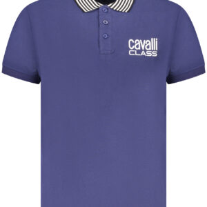 CAVALLI CLASS POLO KURZARM HERREN BLAU