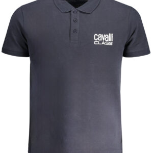 CAVALLI CLASS HERREN-KURZÄRMELIGES POLOSHIRT BLAU
