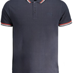 CAVALLI CLASS HERREN-KURZÄRMELIGES POLOSHIRT BLAU