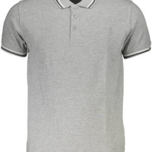 CAVALLI CLASS POLO KURZARM HERREN GRAU