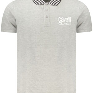 CAVALLI CLASS POLO KURZARM HERREN GRAU