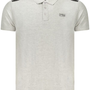 CAVALLI CLASS POLO KURZARM HERREN GRAU