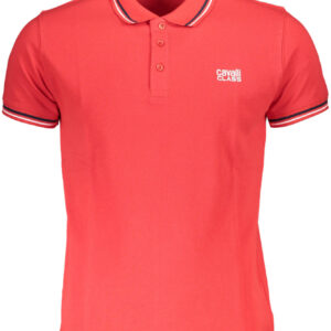 CAVALLI CLASS POLO KURZARM HERREN ROT