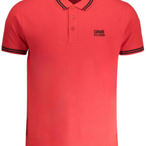 CAVALLI CLASS HERREN-KURZÄRMELIGES POLOSHIRT ROT