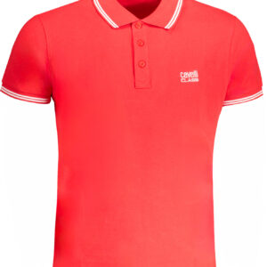 CAVALLI CLASS HERREN-KURZÄRMELIGES POLOSHIRT ROT