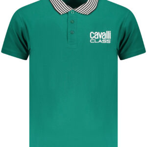 CAVALLI CLASS POLO KURZARM HERREN GRÜN