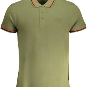 GRÜNES KURZÄRMELIGES POLOSHIRT FÜR HERREN DER CAVALLI-KLASSE