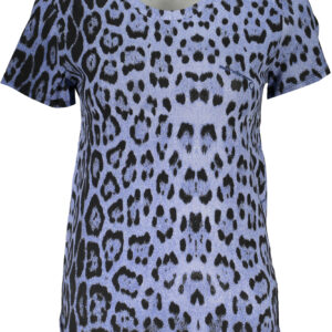 CAVALLI CLASS DAMEN KURZARM T-SHIRT BLAU