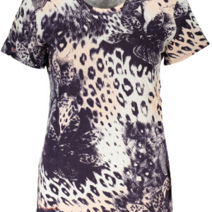 CAVALLI CLASS DAMEN KURZARM T-SHIRT ROSA