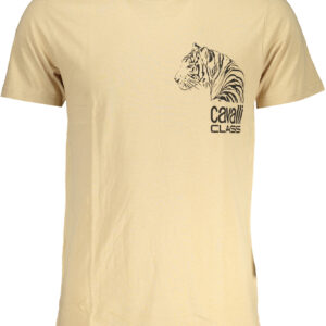 CAVALLI CLASS HERREN-KURZÄRMELIGES T-SHIRT BEIGE