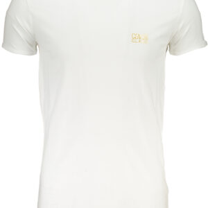 CAVALLI CLASS HERREN-KURZÄRMELIGES T-SHIRT WEISS