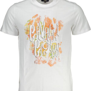 CAVALLI CLASS KURZARM-T-SHIRT HERREN WEISS