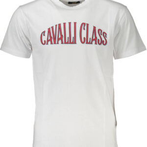 CAVALLI CLASS KURZARM-T-SHIRT HERREN WEISS
