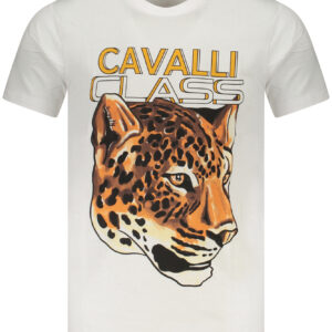 CAVALLI CLASS KURZARM-T-SHIRT HERREN WEISS