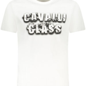 CAVALLI CLASS KURZARM-T-SHIRT HERREN WEISS