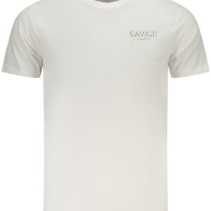 CAVALLI CLASS KURZARM-T-SHIRT HERREN WEISS
