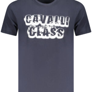 CAVALLI CLASS KURZARM-T-SHIRT HERREN BLAU