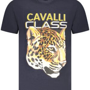 CAVALLI CLASS KURZARM-T-SHIRT HERREN BLAU