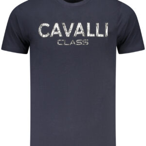 CAVALLI CLASS KURZARM-T-SHIRT HERREN BLAU