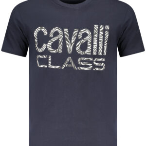 CAVALLI CLASS KURZARM-T-SHIRT HERREN BLAU