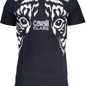 CAVALLI CLASS HERREN-KURZÄRMELIGES T-SHIRT BLAU